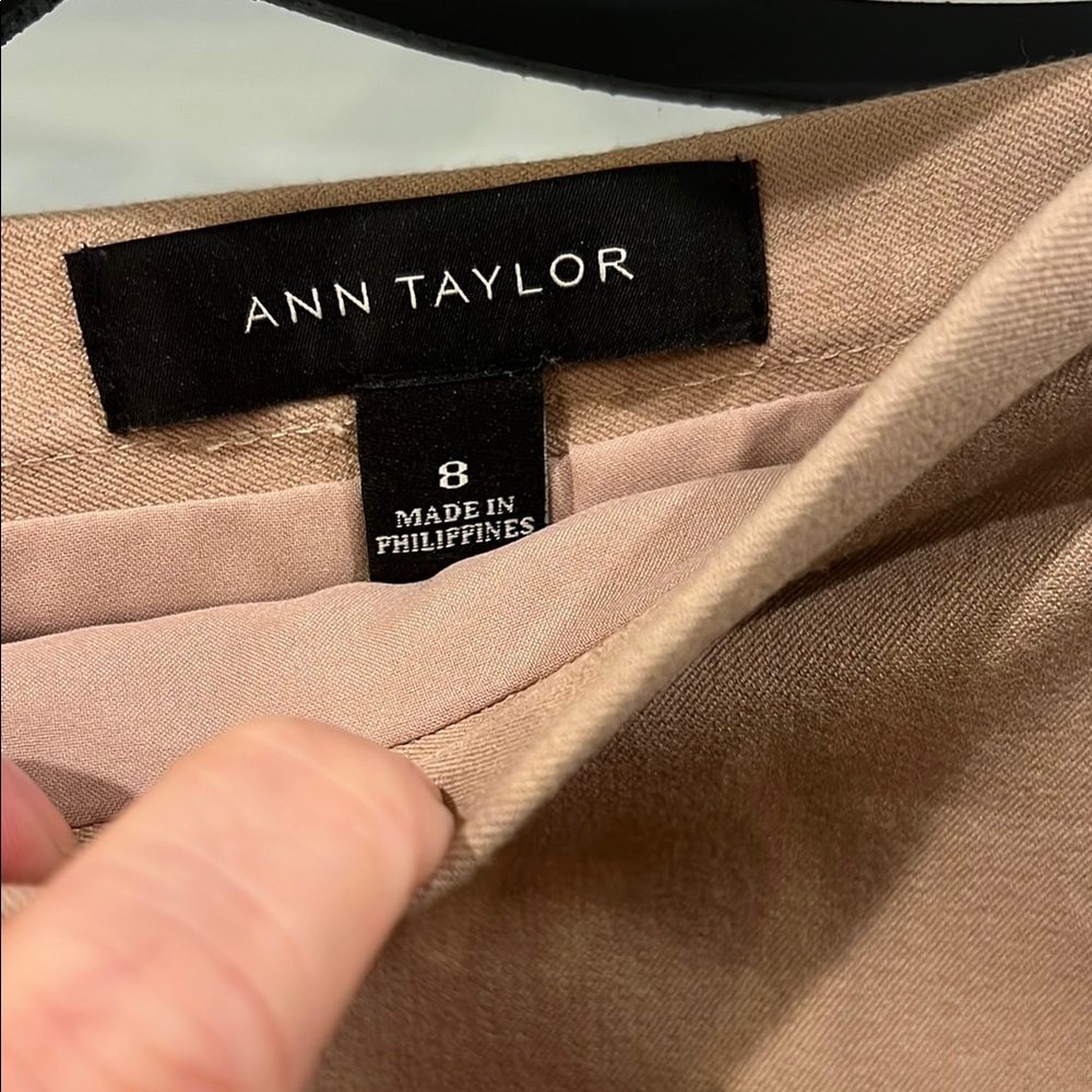 Ann Taylor Tan Pencil Skirt Knee-Length Work - Picture 2 of 4